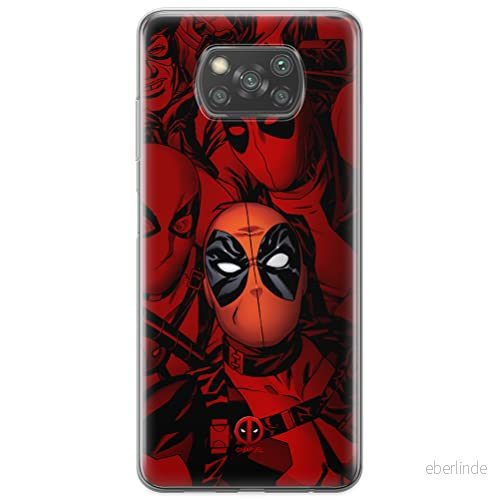 ERT GROUP mobiltelefonfodral för Xiaomi POCOPHONE X3 originalt och officiellt licensierat Marvel mönster Deadpool 001 optimalt anpassad till formen på mobiltelefonen, fodral tillverkad av TPU plast 5903537122977