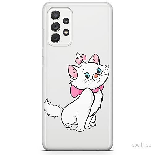 ERT GROUP mobiltelefonfodral för Samsung A73 5G originalt och officiellt licensierat Disney mönster Marie 007 optimalt anpassad till formen på mobiltelefonen, gedeeltelijk transparant 5905131130839