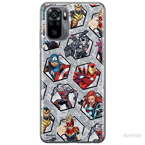 ERT GROUP mobiltelefonfodral för Xiaomi REDMI NOTE 10/ 10S originalt och officiellt licensierat Marvel mönster Avengers 023 anpassad till formen på mobiltelefonen, fodral tillverkad av TPU plast 5903537103020