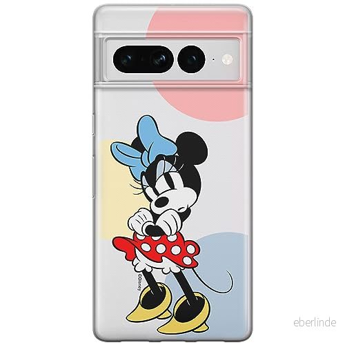 ERT GROUP mobiltelefonfodral för Google PIXEL 7 PRO originalt och officiellt licensierat Disney mönster Minnie 078 optimalt anpassad till formen på mobiltelefonen, gedeeltelijk transparant 5905795177249