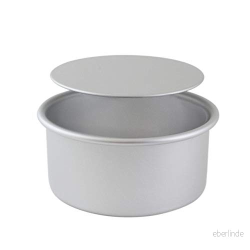 PME LBR083 anodiserad aluminium 3 tum djup rund kakburk med lös bas, 203 mm (8 tum) silver 5060281189141