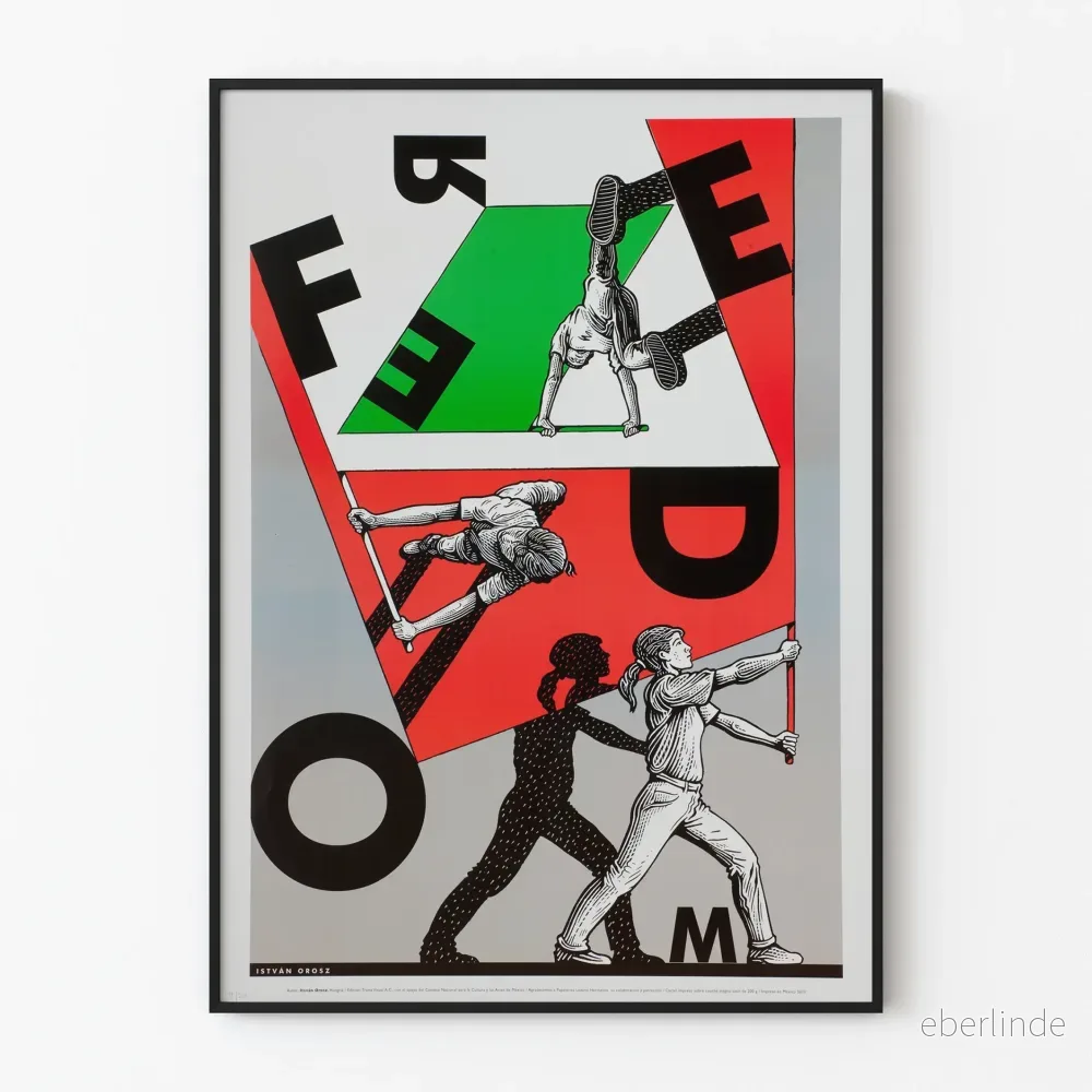 Dekorativ poster Freedom av István Orosz