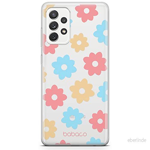 ERT GROUP mobiltelefonfodral för Samsung A52 5G / LTE 4G A52S originalt och officiellt licensierat Babaco mönster Flowers 011 anpassad till formen på mobiltelefonen, gedeeltelijk transparant 5903932590593
