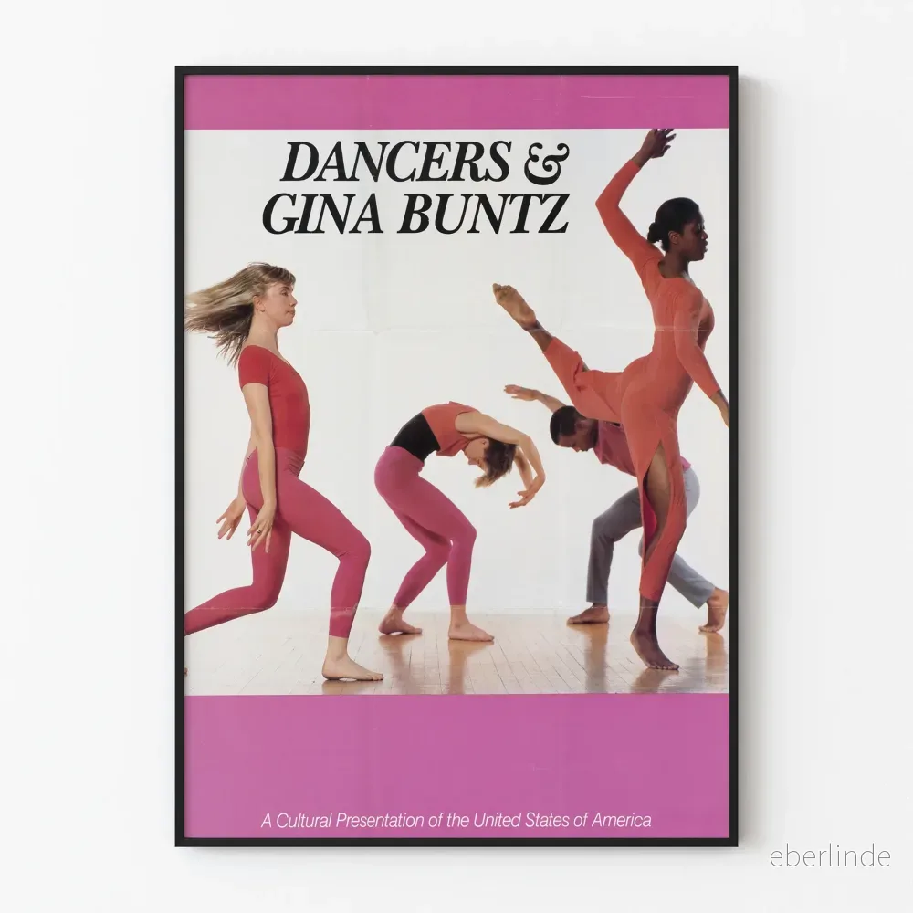 Poster Dansare i rörelse av Gina Buntz