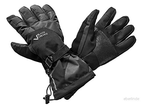 Black Crevice Skidhandskar för vuxna, vattentäta, svart, M 9120127780027