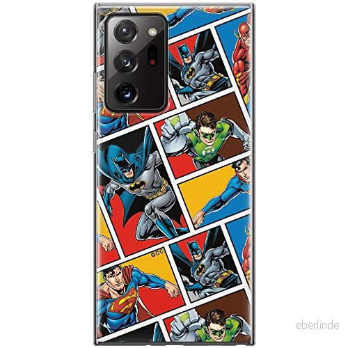 ERT GROUP mobiltelefonfodral för Samsung GALAXY NOTE 20 ULTRA originalt och officiellt licensierat DC mönster Justice League 001 anpassad till formen på mobiltelefonen, fodral tillverkad av TPU plast 5903040358009