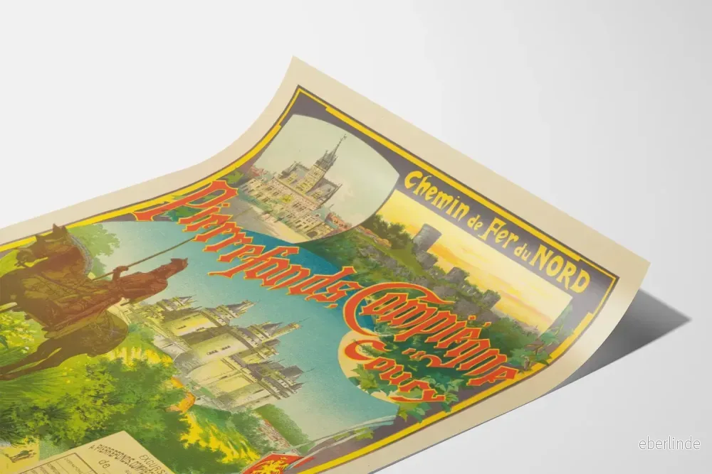 Vintageposter av Pierrefonds, Compiègne och Coucy slott - Bild 3