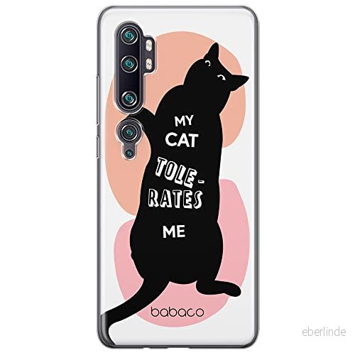 ERT GROUP mobiltelefonfodral för Xiaomi MI NOTE 10 / PRO originalt och officiellt licensierat Babaco mönster Cats 003 anpassad till formen på mobiltelefonen, fodral tillverkad av TPU plast 5905131064097