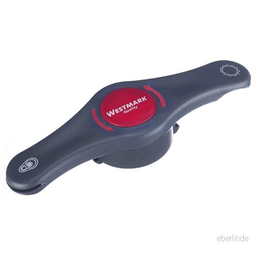 Westmark Multiöppnare, flasköppnare, släpper vakuumet i konservburkar, längd: 14,7 cm, Propeller 4 in 1, antracit/röd, 10512280 4004094105180
