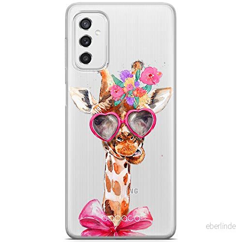 ERT GROUP mobiltelefonfodral för Samsung M52 5G originalt och officiellt licensierat Babaco mönster Giraffe 002 optimalt anpassad till formen på mobiltelefonen, gedeeltelijk transparant 5904805496479