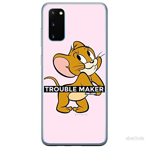 ERT GROUP mobiltelefonfodral för Samsung S20 / S11E originalt och officiellt licensierat Tom and Jerry mönster 012 Vit optimalt anpassad till formen på mobiltelefonen, fodral tillverkad av TPU plast 5904805268540