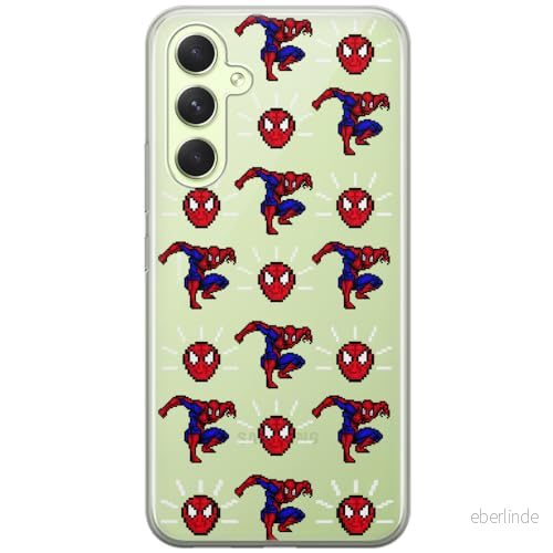 ERT GROUP mobiltelefonfodral för Samsung A54 5G originalt och officiellt licensierat Marvel mönster Spider Man 025 optimalt anpassad till formen på mobiltelefonen, gedeeltelijk transparant 5905795001599