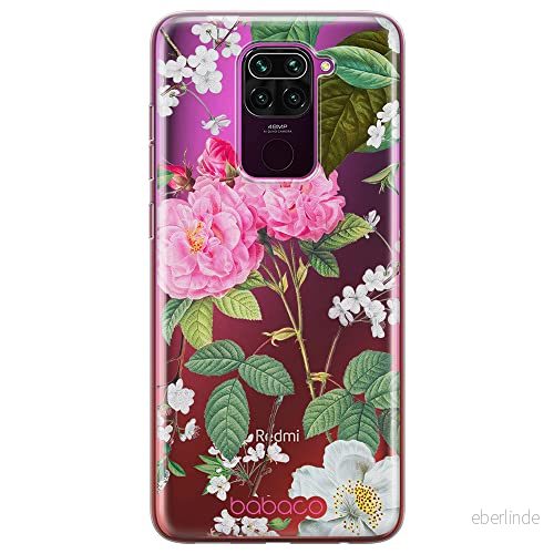 ERT GROUP mobiltelefonfodral för Xiaomi REDMI NOTE 9 originalt och officiellt licensierat Babaco mönster Flowers 037 optimalt anpassad till formen på mobiltelefonen, gedeeltelijk transparant 5905131299277