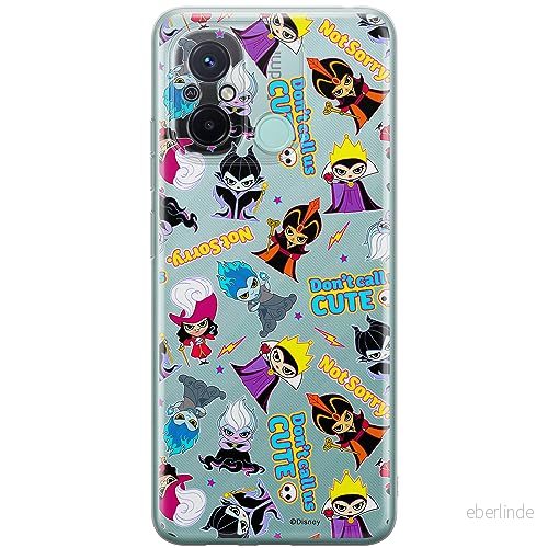 ERT GROUP mobiltelefonfodral för Xiaomi REDMI 12C/ 11A originalt och officiellt licensierat Disney mönster Villains 008 anpassad till formen på mobiltelefonen, gedeeltelijk transparant 5905511856373