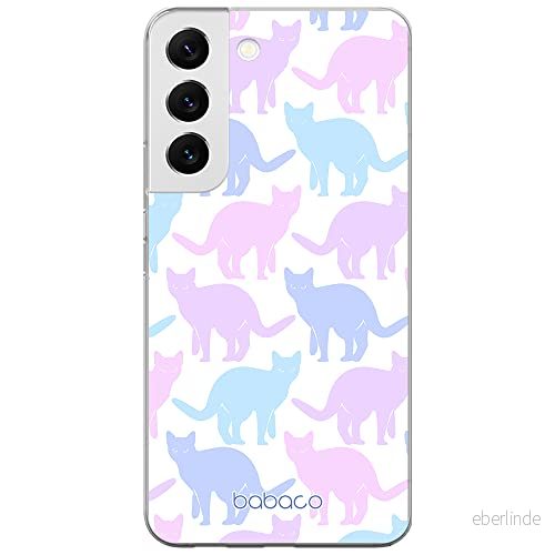ERT GROUP mobiltelefonfodral för Samsung S22 originalt och officiellt licensierat Babaco mönster Cats 011 optimalt anpassad till formen på mobiltelefonen, fodral tillverkad av TPU plast 5905131054753