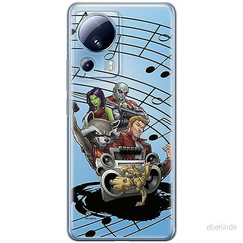 ERT GROUP mobiltelefonfodral för Xiaomi 13 LITE/CIVI 2 originalt och officiellt licensierat Marvel mönster Guardians of the Galaxy 016 anpassad till formen på mobiltelefonen, gedeeltelijk transparant 5905511934460
