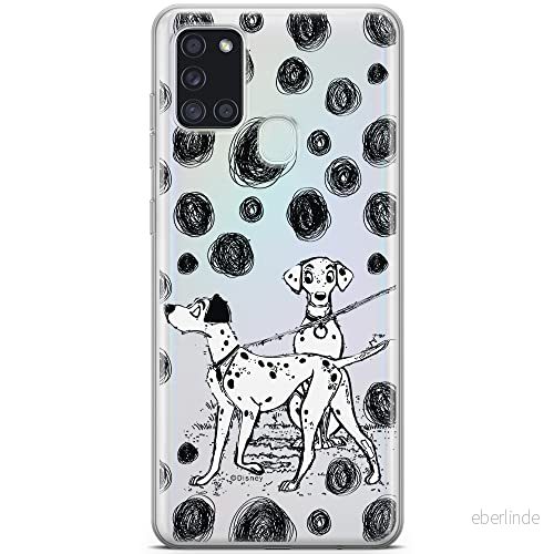 ERT GROUP mobiltelefonfodral för Samsung A21s originalt och officiellt licensierat Disney mönster Dalmatian 002 optimalt anpassad till formen på mobiltelefonen, gedeeltelijk transparant 5903040255568