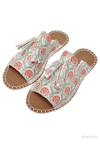 DOGO Kvinnors veganläder flerfärgade sandaler nejlika mönster, Material: Polyester, 38 EU 8680544243570