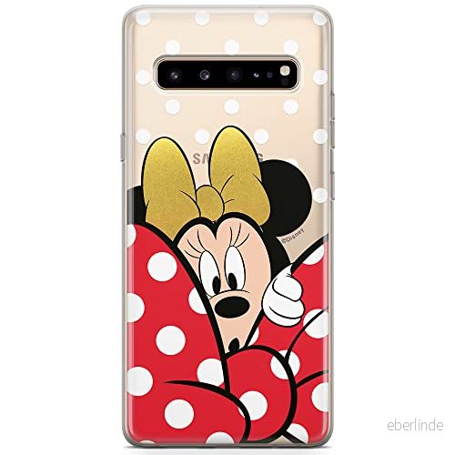 ERT GROUP Mobiltelefonskal för Samsung S10 5G original och officiellt licenserat Disney mönster Mimmi Musse 015 anpassad till mobiltelefonens form, delvis transparent 5904805499654