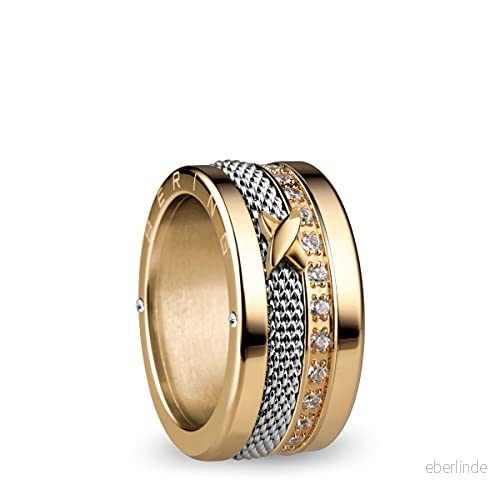 BERING Kombinationsring i guld och silver, för kvinnor, med en unik anordning att vrida loss byta, Memel 4894041773421