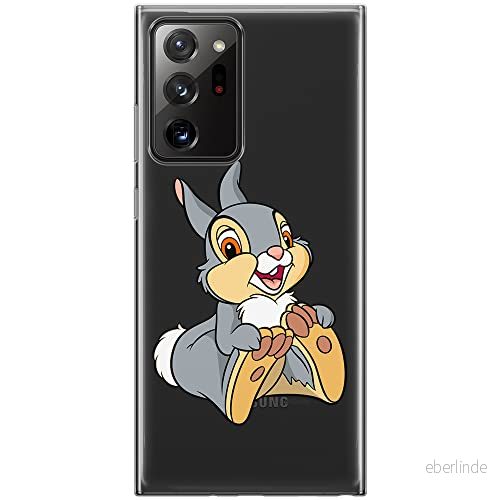 ERT GROUP mobiltelefonfodral för Samsung GALAXY NOTE 20 ULTRA originalt och officiellt licensierat Disney mönster Thumper 002 optimalt anpassad till formen på mobiltelefonen, gedeeltelijk transparant 5905131155023