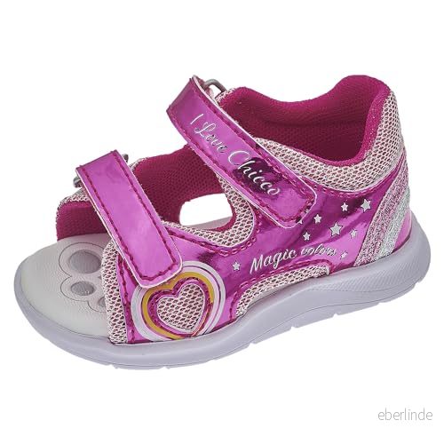 Chicco Fuchsia Dubbel Kardborresandal Flickor Design i Italien, (3), 24 EU 8051182484739