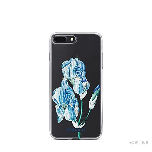 ERT GROUP mobiltelefonfodral för Iphone 7 PLUS/ 8 PLUS originalt och officiellt licensierat Babaco mönster Flowers 025 optimalt anpassad till formen på mobiltelefonen, gedeeltelijk transparant 5905131254245