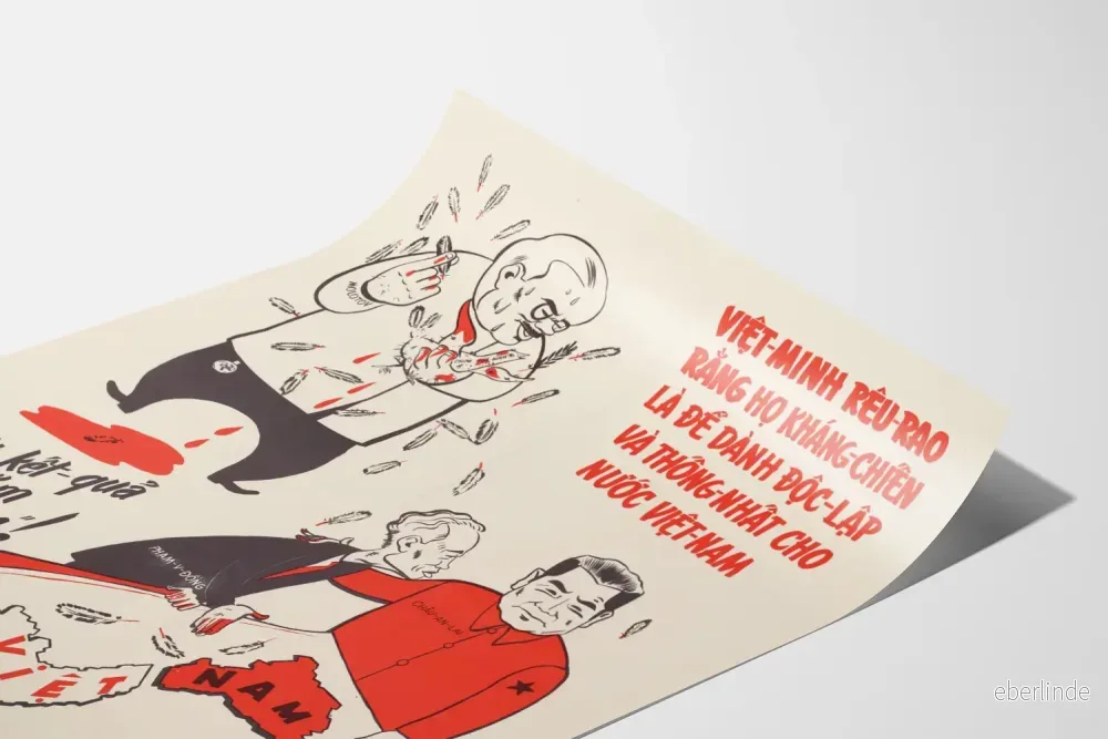 vietnamesisk propagandaposter om kampen för självständighet och enhet - Bild 3