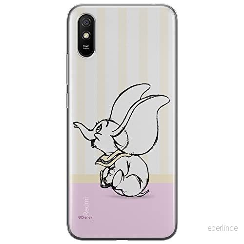 ERT GROUP mobiltelefonfodral för Xiaomi REDMI 9A originalt och officiellt licensierat Disney mönster Dumbo 009 optimalt anpassad till formen på mobiltelefonen, fodral tillverkad av TPU plast 5903040267929