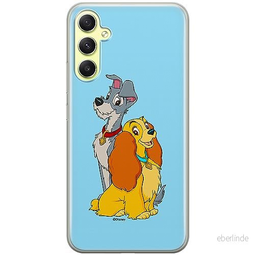 ERT GROUP mobiltelefonfodral för Samsung A34 5G originalt och officiellt licensierat Disney mönster Lady and the Tramp 003 anpassad till formen på mobiltelefonen, fodral tillverkad av TPU plast 5905511783181