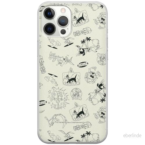 ERT GROUP mobiltelefonfodral för Iphone 12 PRO MAX originalt och officiellt licensierat Looney Tunes mönster 026 anpassad till formen på mobiltelefonen, fodral tillverkad av TPU plast 5905795131746