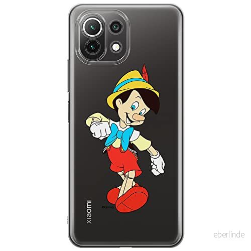 ERT GROUP mobiltelefonfodral för Xiaomi 11 LITE 4G/5G originalt och officiellt licensierat Disney mönster Pinocchio 001, gedeeltelijk transparant 5905131141040