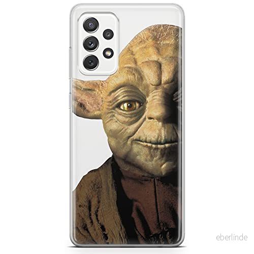 ERT GROUP mobiltelefonfodral för Samsung A73 5G originalt och officiellt licensierat Star Wars mönster Yoda 004 optimalt anpassad till formen på mobiltelefonen, gedeeltelijk transparant 5904805523076