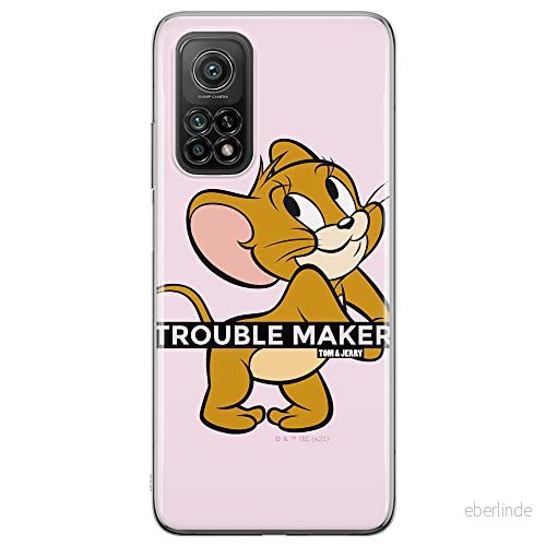 ERT GROUP mobiltelefonfodral för Xiaomi MI 10T 5G / PRO originalt och officiellt licensierat Tom and Jerry mönster 012 anpassad till formen på mobiltelefonen, fodral tillverkad av TPU plast 5904805270055