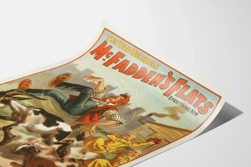 Vintageposter McFadden's Flats - Humoristisk retroinredning - Bild 3