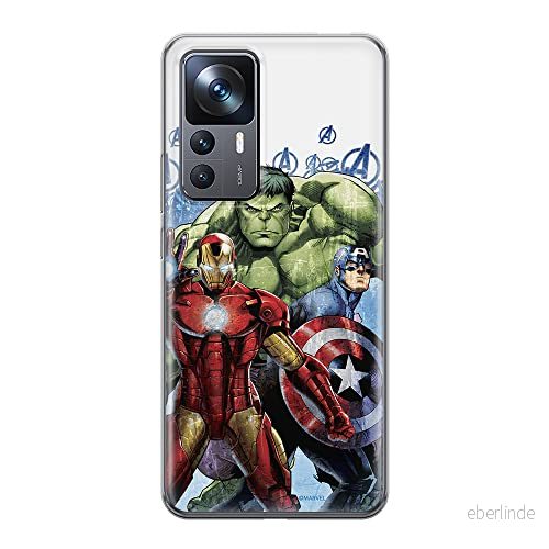 ERT GROUP mobiltelefonfodral för Xiaomi 12T/12T pro/K50 Ultra originalt och officiellt licensierat Marvel mönster Avengers 009 anpassad till formen på mobiltelefonen, fodral tillverkad av TPU plast 5905511569457