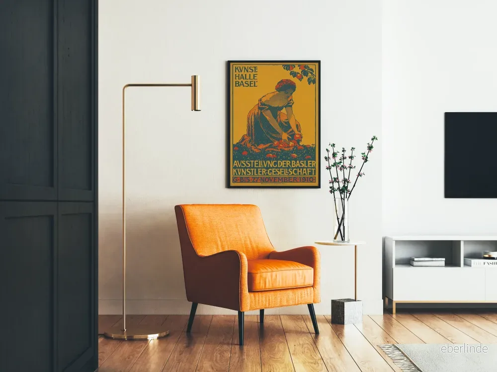Vintageposter Kunsthalle Basel - Bålekonstnärernas utställning 1910 - Bild 2