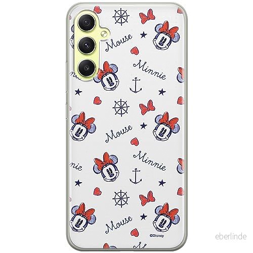 ERT GROUP mobiltelefonfodral för Samsung A34 5G originalt och officiellt licensierat Disney mönster Minnie 007 optimalt anpassad till formen på mobiltelefonen, fodral tillverkad av TPU plast 5905511774622