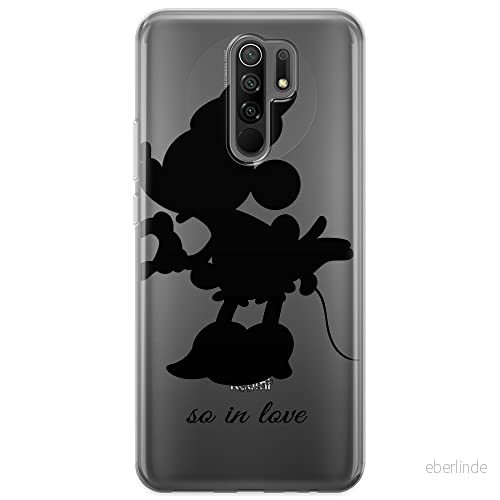 ERT GROUP mobiltelefonfodral för Xiaomi REDMI 9 originalt och officiellt licensierat Disney mönster Minnie 002 optimalt anpassad till formen på mobiltelefonen, gedeeltelijk transparant 5903040305614