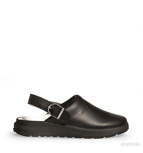 Arbetsskor, Active Clog svart, 87031 med spänne, läder , 47 EU 4042035734273