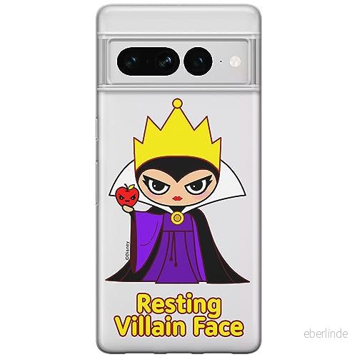 ERT GROUP mobiltelefonfodral för Google PIXEL 7 PRO originalt och officiellt licensierat Disney mönster The Evil Queen 002 optimalt anpassad till formen på mobiltelefonen, gedeeltelijk transparant 5905795173166
