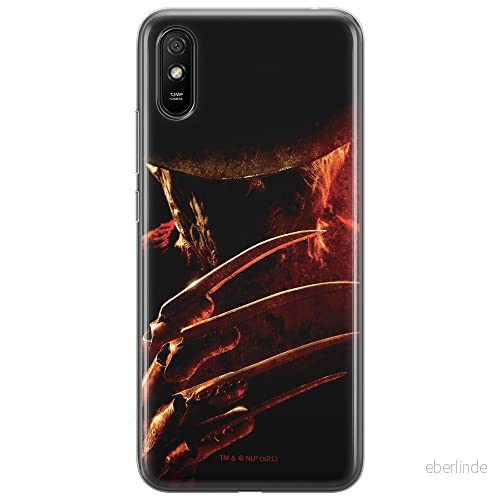 ERT GROUP mobiltelefonfodral för Xiaomi REDMI 9A originalt och officiellt licensierat Horror mönster Nightmare of Elm Street 005 anpassad till formen på mobiltelefonen, fodral tillverkad av TPU plast 5905511080099