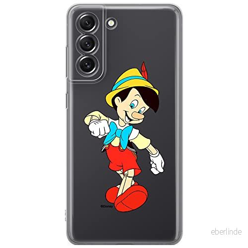 ERT GROUP mobiltelefonfodral för Samsung S21 FE originalt och officiellt licensierat Disney mönster Pinocchio 001 optimalt anpassad till formen på mobiltelefonen, gedeeltelijk transparant 5905131141149