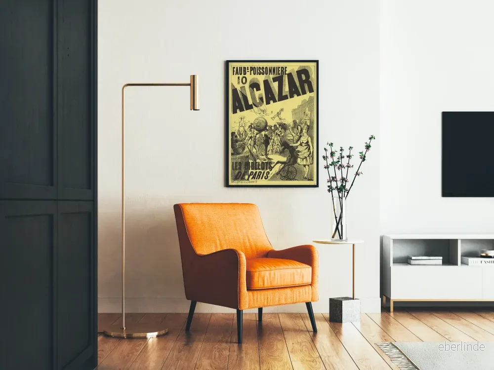Vintageposter Faubourg Poissonnière Alcazar - Parisisk väggdekoration - Bild 2
