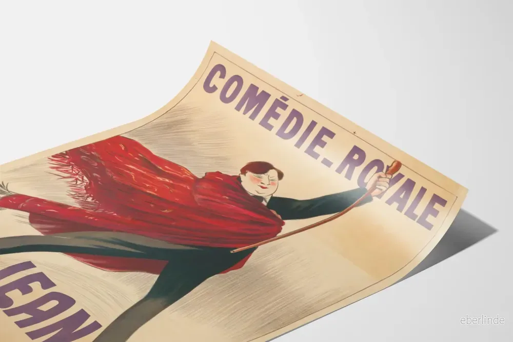 Teateraffisch Royal Comedy Jean III väggdekoration vintage - Bild 3