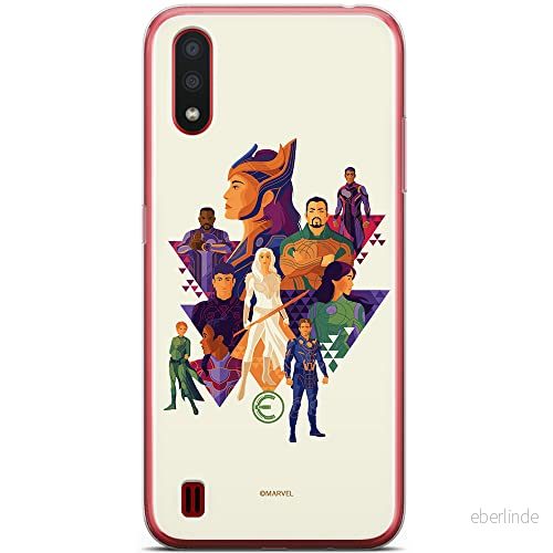 ERT GROUP mobiltelefonfodral för Samsung A01 originalt och officiellt licensierat Marvel mönster Eternals 007 optimalt anpassad till formen på mobiltelefonen, fodral tillverkad av TPU plast 5904805111488