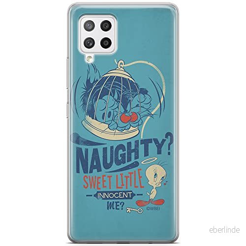 ERT GROUP mobiltelefonfodral för Samsung A42 5G originalt och officiellt licensierat Looney Tunes mönster Sylvester & Tweety 001 anpassad till formen på mobiltelefonen, fodral tillverkad av TPU plast 5903040254226