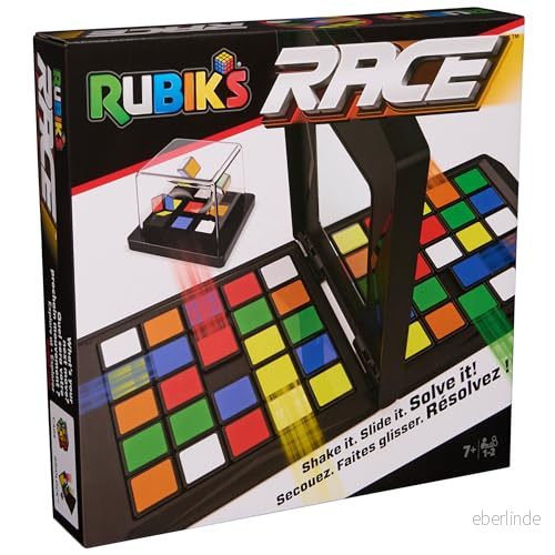 Rubik's RACE färgglatt pusselspel klassiskt brädspel 3X3 Ultimat ansikte mot strategi spel för två spelare leksak barn från 7 år och uppåt 778988463314