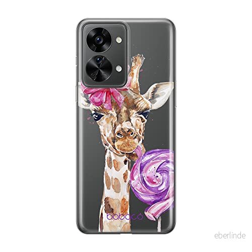 ERT GROUP mobiltelefonfodral för Oneplus NORD 2T 5G originalt och officiellt licensierat Babaco mönster Giraffe 001 optimalt anpassad till formen på mobiltelefonen, gedeeltelijk transparant 5905511279110