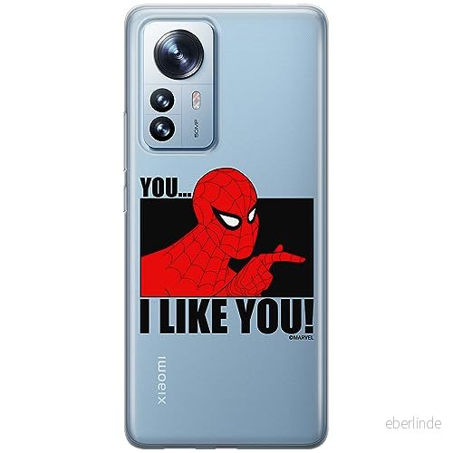 ERT GROUP mobiltelefonfodral för Xiaomi 12 PRO originalt och officiellt licensierat Marvel mönster Spider Man 034 optimalt anpassad till formen på mobiltelefonen, gedeeltelijk transparant 5905795010522